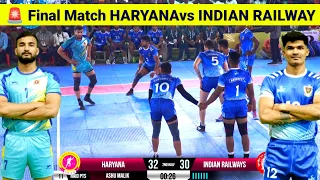 🚨😱 34 - 31 FINAL- HARYANA VS INDIAN RAILWAYS 70th Senior National Kabaddi Championship 2024