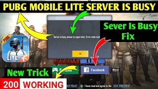 Fix Server Is Busy Please Try Again Later Error Code restrict area Pubg Mobile Lite🔥Server is busy