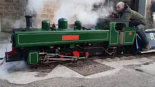 7 1/4" Gauge Hunslet Dolphur on Steam Test