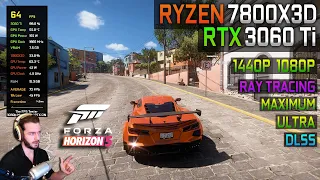 Forza Horizon 5 | RTX 3060 Ti  - 1080p, 1440p, Ray Tracing, DLSS