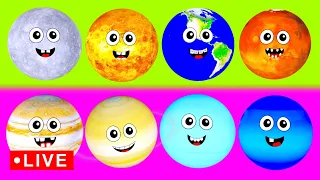 Best Planets in 3D for KIDS 🪐 🔴| Planets Mercury Venus Earth Mars Jupiter Saturn Uranus Neptune