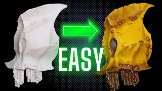 How to Easily Paint Battered Yellow Armour