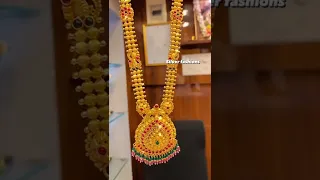 Gold long Hara design Long chain Long necklace #gold #longnecklace #haram #necklace @Nithagold0415
