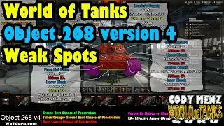 World of Tanks Object 268 Version 4 Weak Spots
