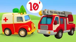 Ambulanza e Camion dei Pompieri! Grandi Veicoli da Lavoro Compilation