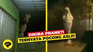 DIKIRA PRANK?! TERNYATA POCONG ASLI!! INI PENAMPAKAN POCONG TERJELAS TERREKAM KAMERA!! 😱