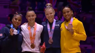 Womens Floor Final Medal Ceremony Worlds 2022 Liverpool