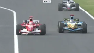 Michael Schumacher vs Fernando Alonso |  GP de Japón 2005