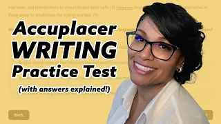 Accuplacer Practice Test Writing (2023) With Answers Explained!