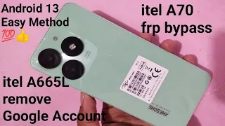 itel A70 frp bypass || A665L frp bypass || itel A70 ka google account kesy khatm krein ||