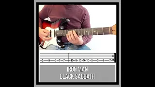 Easy Guitar Riffs - Iron Man - Black Sabbath (TAB) How to Play Iron Man the Easy Way!