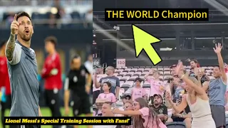 Lionel Messi’s Special Training Session with Fans! /inter Miami MLS news