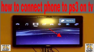 How to connect phone to ps3 on TV