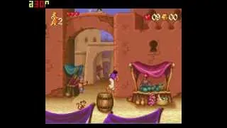 Let's Play Aladdin SNES Level 1: The Market Place