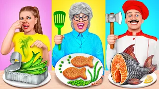 Tantangan Masakanku vs Nenek | Pertempuran Makanan Epik oleh Multi DO Challenge