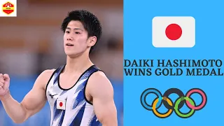 Daiki Hashimoto Wins Gold Medal in Men's Parallel Bars Gymnastics | Yokyo Olympics | 2021