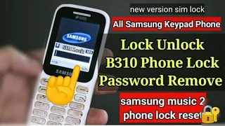 All Samsung B310e Sim Lock Remove 100% Done How to Remove Sim Lock in Samsung B310e Sim 🔐