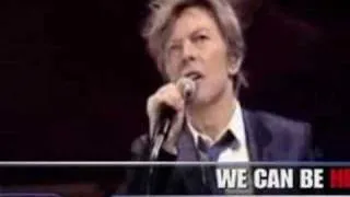 David Bowie " Heroes"  Live with lyrics.