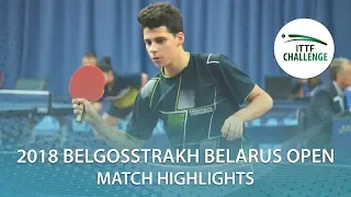 Sun Zheng vs Uladzislau Rukliatsou | 2018 ITTF Challenge Belarus Open Highlights (U21-Group)