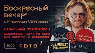 НАВАЛЬНЫЙ ЭТАПИРОВАН, БЕЛЛИНГКЭТ ИЩУТ ГИТЛЕРА : Воскресный Вечер с Михаилом Световым