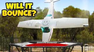 Airplane Vs. Worlds Strongest Trampoline!