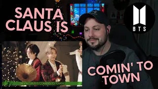 BTS Sings 'Santa Claus Is Comin' To Town' REACTION.