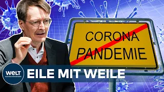 LAUTERBACH WARNT: Corona-Maßnahmen - Wie beendet man eine Pandemie richtig?