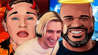 Meanest VS Nicest Celebrities | xQc Reacts