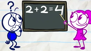 Pencilmate Just Can't Do MATH! | Pencilmation | Animated Cartoons