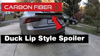 Lexus Carbon Fiber Rear Spoiler Install | Before and After
