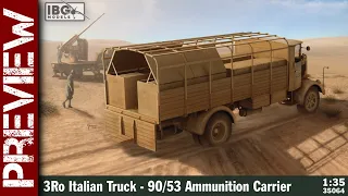 Lancia 3 Ro ammunition carrier Italian truck (IBG 1/35 scale model)