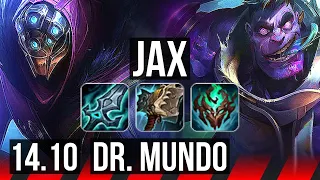 JAX vs DR. MUNDO (TOP) | 46k DMG, 6 solo kills | KR Master | 14.10