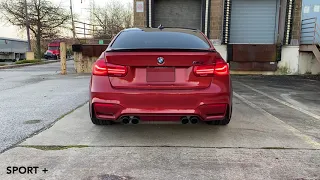 F80 BMW M3 With Resonated Active Autowerke Equal Length Midpipes + VRSF Catless Downpipes