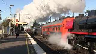 Australian Trains - Triple R class Steam Locos to Seymour