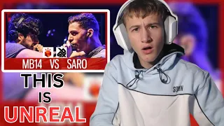 First Time Reacting To MB14 vs SARO | Grand Beatbox LOOPSTATION Battle 2017 | SEMI FINAL!