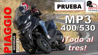 Piaggio MP3 400 y 530 2022/2023. El triciclo original | Prueba, opinión y review en español