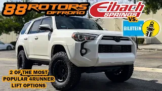 2 POPULAR TOYOTA 4RUNNER LIFT OPTIONS - EIBACH STAGE 2R & BILSTEIN 6112/5160