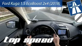 Ford Kuga (2018) on German Autobahn - POV Top Speed Drive