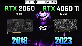 RTX 2060 6GB vs RTX 4060 Ti 16GB // Gaming Test in 10 Games // 1080p // Benchmark