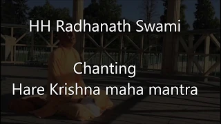 HH Radhanath Swami maharaj chanting Hare Krishna maha mantra Japa