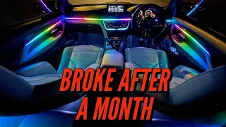 2 MONTH AFTER INSTALL REVIEW LED SYMPHONY KIT, AMBIENT CAR INTERIOR LIGHTS