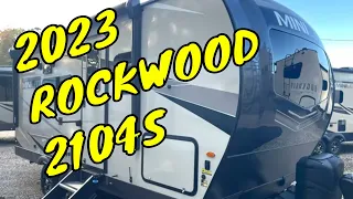 NEW 2023 FOREST RIVER ROCKWOOD MINI LITE 2104S TRAVEL TRAILER MURPHY BED Dodd RV WALKTHROUGH SOLAR