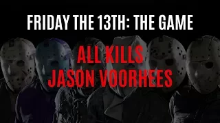 ALL JASON VOORHEES KILLS/ WSZYSTKIE ZABÓJSTWA JASONEM VOORHEESEM | Friday the 13th: The Game