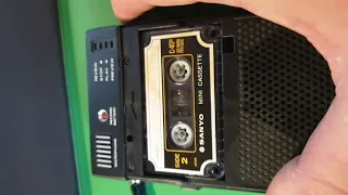SANYO TRC-3500 MINI TALK-BOOK Mini Cassette Recorder As Is