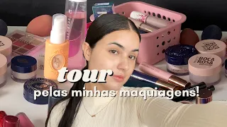 fiz um TOUR PELAS MAKES e mostrei TUDO!!