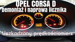 Naprawa licznika Opel Corsa D - problem z prędkościomierzem