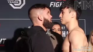 [UFC 계체량] 최두호와 스티븐스 첫대면의 순간