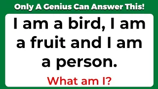 ONLY A GENIUS CAN ANSWER THESE 10 TRICKY RIDDLES | Riddles Quiz - Part 3