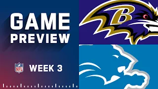 Baltimore Ravens vs. Detroit Lions | Week 3 NFL Game Preview