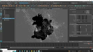 How to Dissolve an Object in with nParticles in Maya and After Effects Part 3 -- Particles/Fields